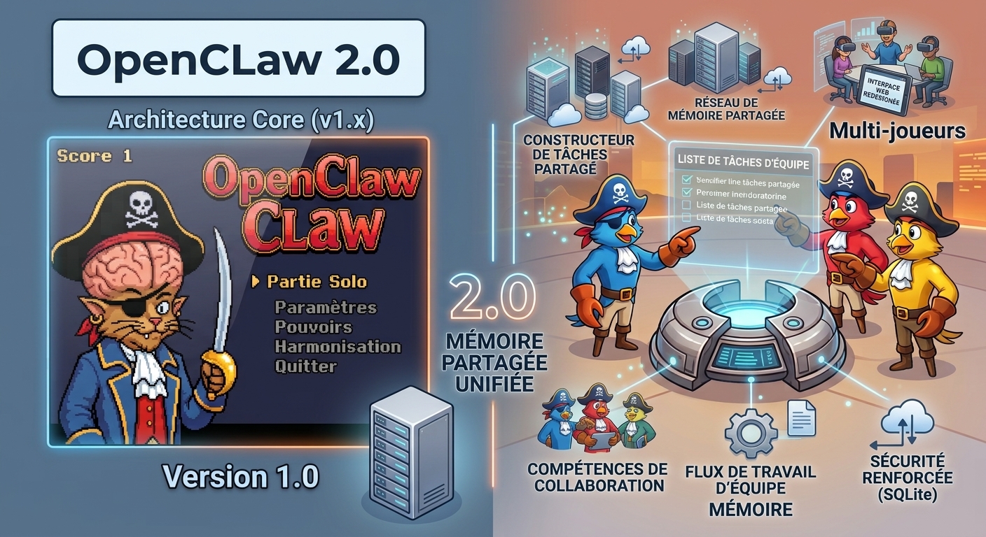 OpenClaw 2.0 — sessions, plugins et clés